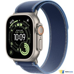 Apple Watch Ultra 3 GPS + Cellular 49mm Natural Titanium Case with Blue/Bright Blue Trail Loop - Mobillife.of.by