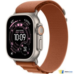 Apple Watch Ultra 3 GPS + Cellular 49mm Natural Titanium Case with Terra Cotta Alpine Loop - Mobillife.of.by